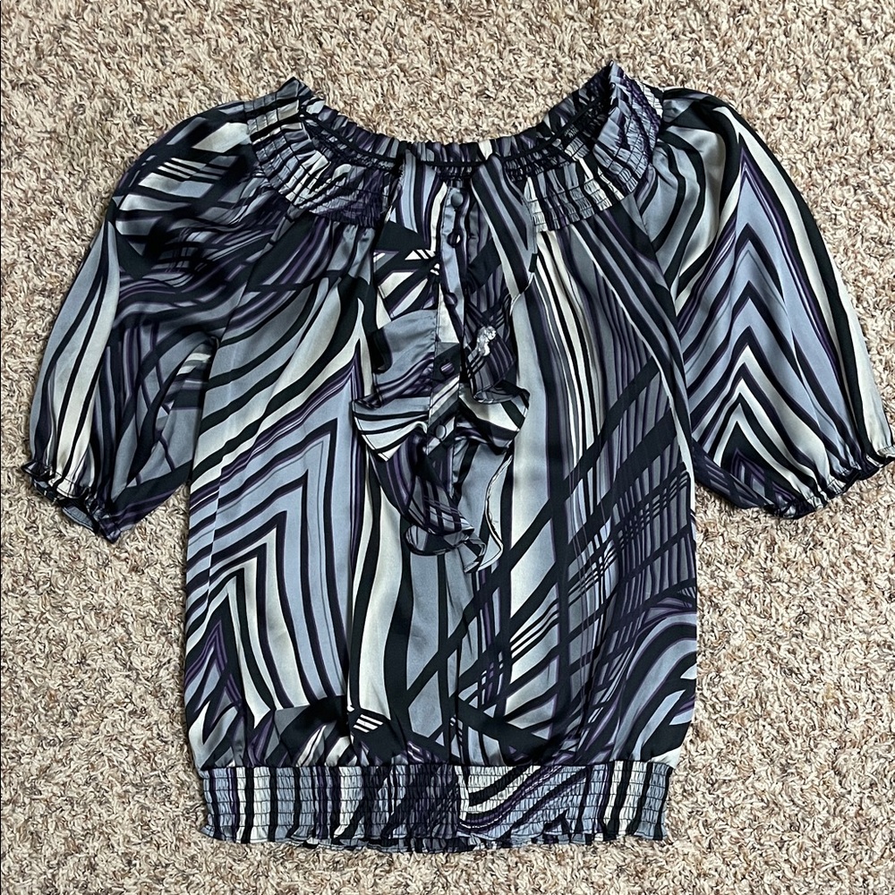 Stylish Women's Geometric Print Top
